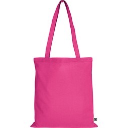 Fairtrade Baumwolltasche mit langen Henkeln, pink