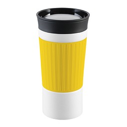 Thermobecher RETUMBLER-myKINGSTON, weiß, gelb