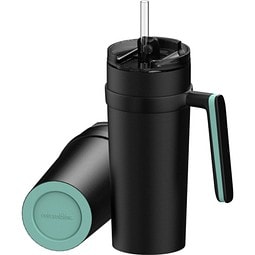 Thermobecher RETUMBLER-myORINOCO CERAMIC, schwarz/mint