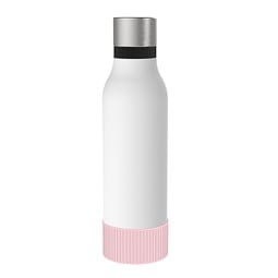 Thermotrinkflasche RETUMBLER-myNIZZA II 600 CERAMIC, weiß, Sleeve rosa