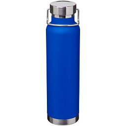Thor 650 ml RCS-zertifizierte Kupfer-Vakuum Isolierflasche aus recyceltem Edelstahl, royalblau
