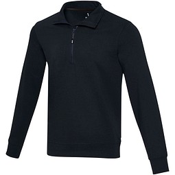 Tin Aware™ Pullover mit Half-Zip Reißverschluss aus recyceltem Material Unisex, navy, 2XS