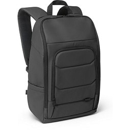 TOULON. Notebook-Rucksack aus hochdichtem 600D Polyester aus recyceltem mit einer wasserabweisenden Oberfläche 16", Schwarz