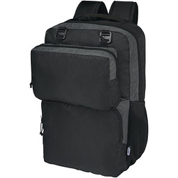 Trailhead 15 Zoll GRS recycelter zweifarbiger Laptop-Rucksack 14 L, schwarz