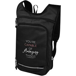 Trails GRS RPET Outdoor Rucksack 6,5 L, schwarz