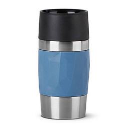 EMSA Isolierbecher Travel Mug Compact, 300 ml, blau