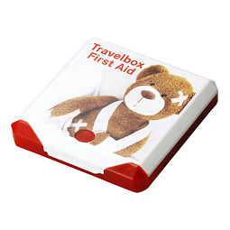 Travelbox First Aid, weiß/trend-rot