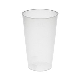 Trinkbecher Vital, 400 ml, transparent-milchig