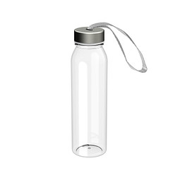 Trinkflasche Active Pure, 650 ml, transparent/silber