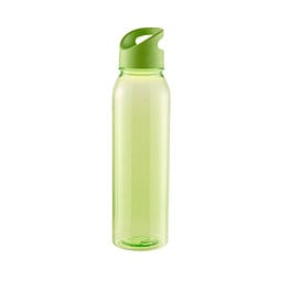 Trinkflasche Active Wave, 650 ml , RENEW, transparent-lime/lime