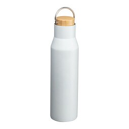 Trinkflasche aus recyceltem Edelstahl , weiss
