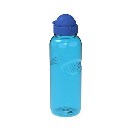 Trinkflasche Carve Junior, 700 ml, transparent/blau