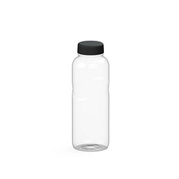 Trinkflasche Carve Refresh, 700 ml, RENEW, transparent/schwarz