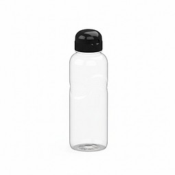 Trinkflasche Carve Sports, 700 ml, transparent/schwarz