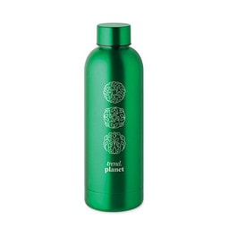 Trinkflasche Edelstahl 500 ml ATHENA, Grün