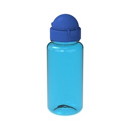 Trinkflasche Junior, 400 ml, transparent-blau/standard-blau PP