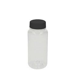 Trinkflasche Refresh, 400 ml, transparent/schwarz