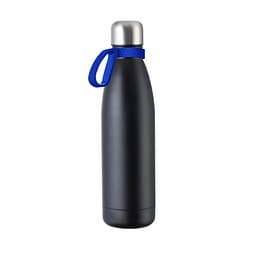 Trinkflasche RETUMBLER-myTOULON, schwarz, Ring blau
