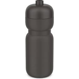 trinkflasche squeeze sport 600 ml - graphite black , schwarz