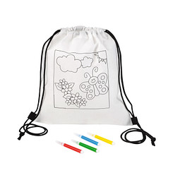 Turnbeutel zum Bemalen COLOURFUL HOBBY,weiß