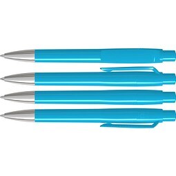 uma® BLOOM SI Druckkugelschreiber, cyan