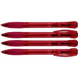 uma® FANTASY transparent Druckkugelschreiber, rot