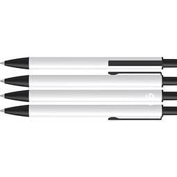 uma® GROOVE M RECY Druckkugelschreiber, weiss