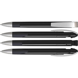 uma® LOOK grip M SI Druckkugelschreiber, schwarz