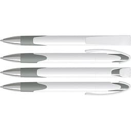 uma® LOOK grip SI Druckkugelschreiber, grau