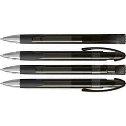 uma® LOOK grip transparent SI Druckkugelschreiber, anthrazit