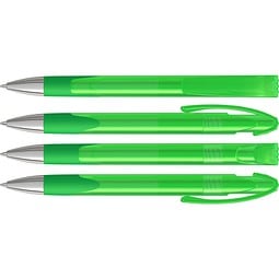 uma® LOOK grip transparent SI Druckkugelschreiber, hellgrün