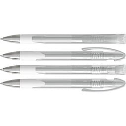 uma® LOOK grip transparent SI Druckkugelschreiber, klar