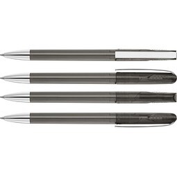 uma® PUR transparent SI Drehkugelschreiber, anthrazit