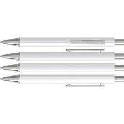 uma® PYRA Druckkugelschreiber, weiss