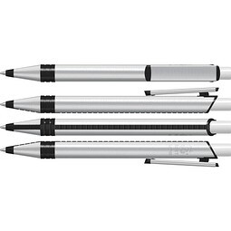 uma® RECYCLED PET PEN ALUMA Druckkugelschreiber, weiss