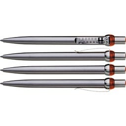 uma® RONDO chrom L Druckkugelschreiber, orange