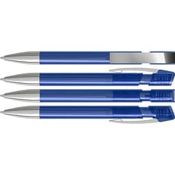 uma® SKY transparent M SI Druckkugelschreiber, dunkelblau