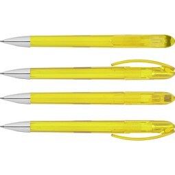 uma® SPOT transparent SI Druckkugelschreiber, gelb