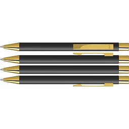 uma® STRAIGHT GO Druckkugelschreiber, schwarz