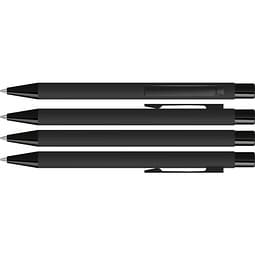 uma® STRAIGHT M GUM Druckkugelschreiber, schwarz