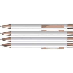 uma® STRAIGHT RO-GO Druckkugelschreiber, weiss