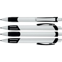 uma® STRIPE Druckkugelschreiber, schwarz