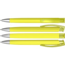 uma® TRINITY K transparent SI RECY Druckkugelschreiber, gelb