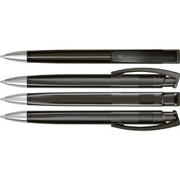 uma® TRINITY transparent SI Druckkugelschreiber, anthrazit