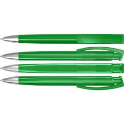 uma® TRINITY transparent SI Druckkugelschreiber, dunkelgrün