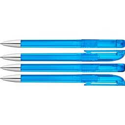 uma® UP transparent SI Drehkugelschreiber, hellblau