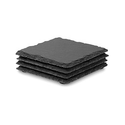 Untersetzer-Set SLATE4, Schwarz