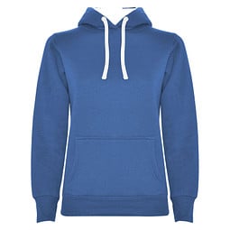 Urban Kapuzenpullover für Damen, Royal/weiß, S