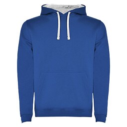 Urban Kapuzenpullover für Herren, Royalblau/weiß, XL