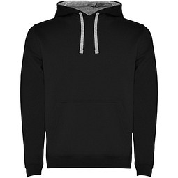 Urban Kapuzenpullover für Herren, schwarz/Marl Grey, L
